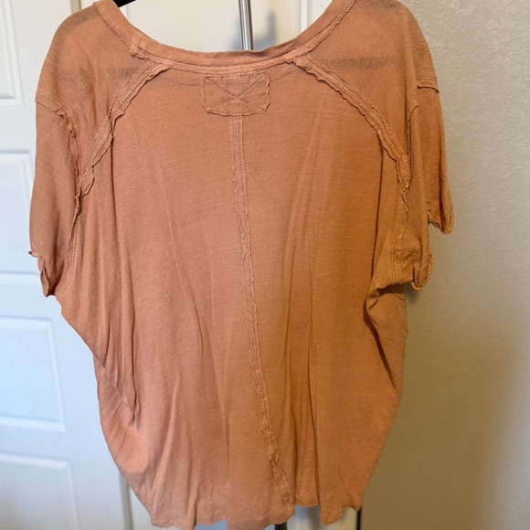 Tan We the Free- Boyfriend Free People tee-Size M - Picture 3 of 4